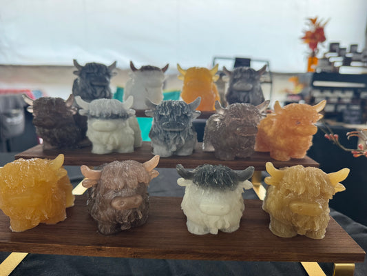 Resin Highland Cow￼